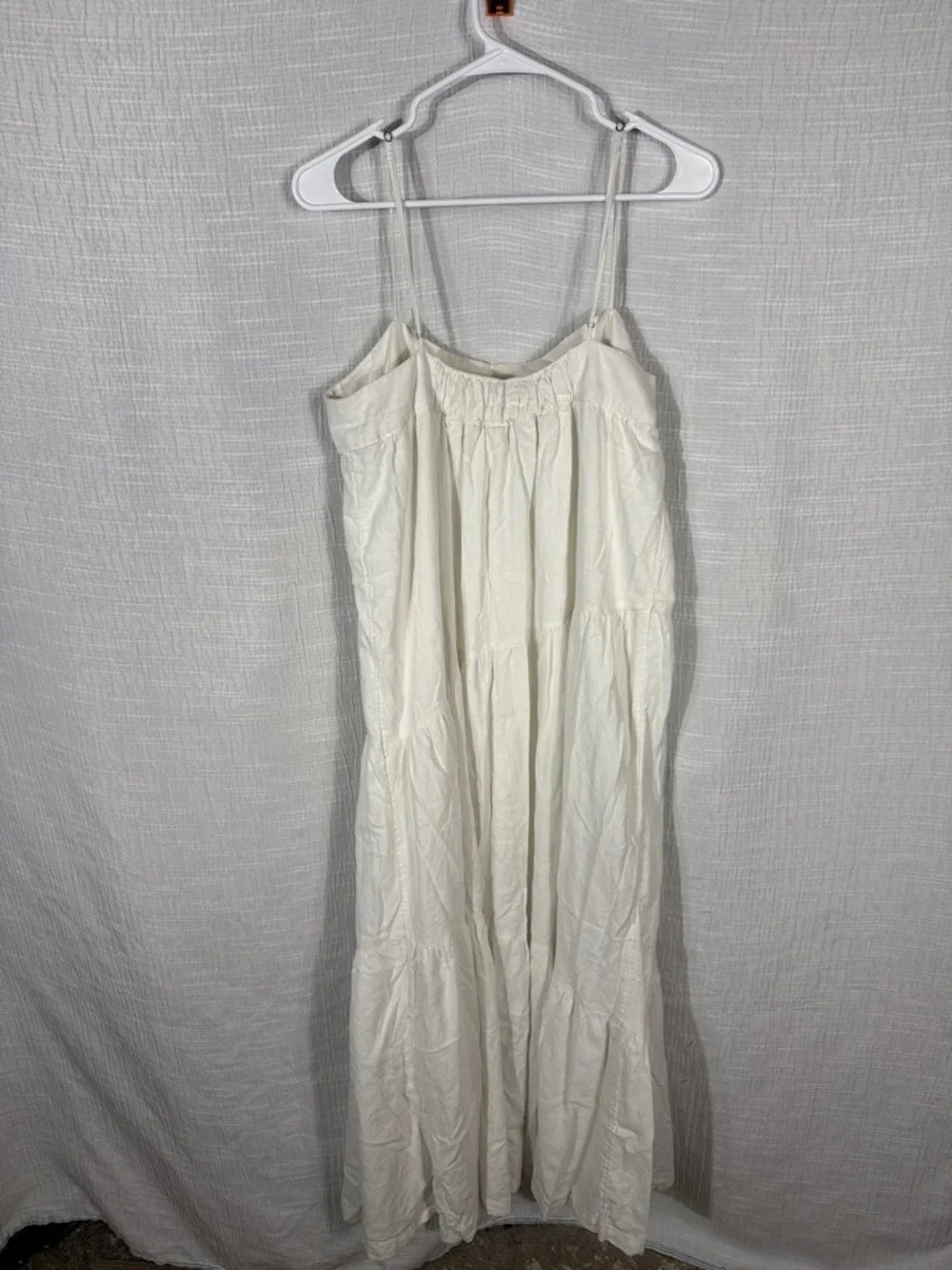 Abercrombie &‎ Fitch Linen Blend Maxi Dress Size large tall Preppy Boho
